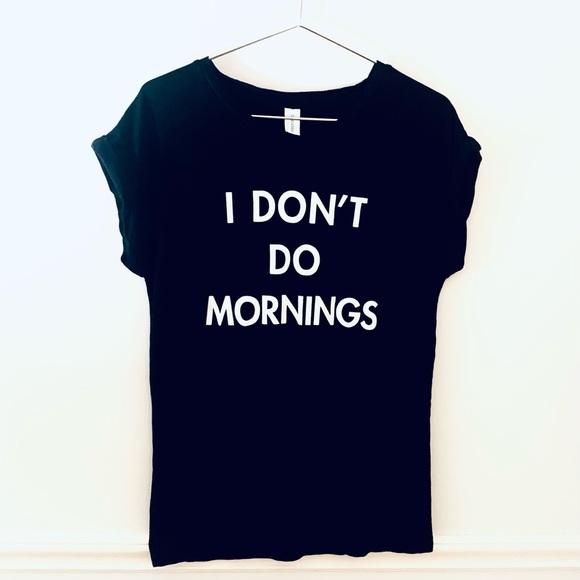 F21 Dropped-Sleeve Crew Tee, black and white - Picture 1 of 4